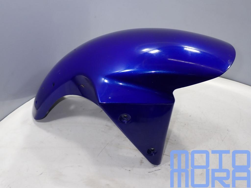 Kawasaki ZX6R 636 2003 - 2004 voorspatbord metallic blauw  s, -, Utilisé, -, -