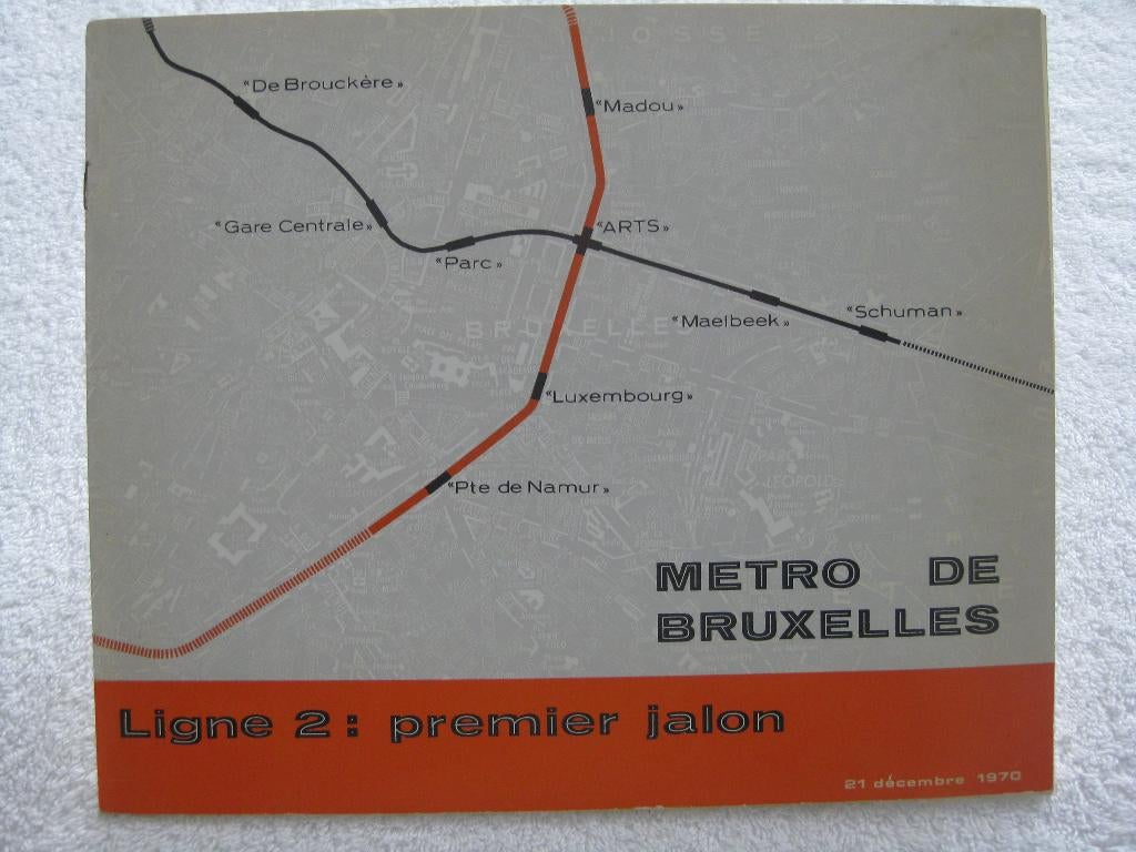 STIB ARBAC PTU – métro de Bruxelles - 1970 rare, Enlèvement ou Envoi, Tram