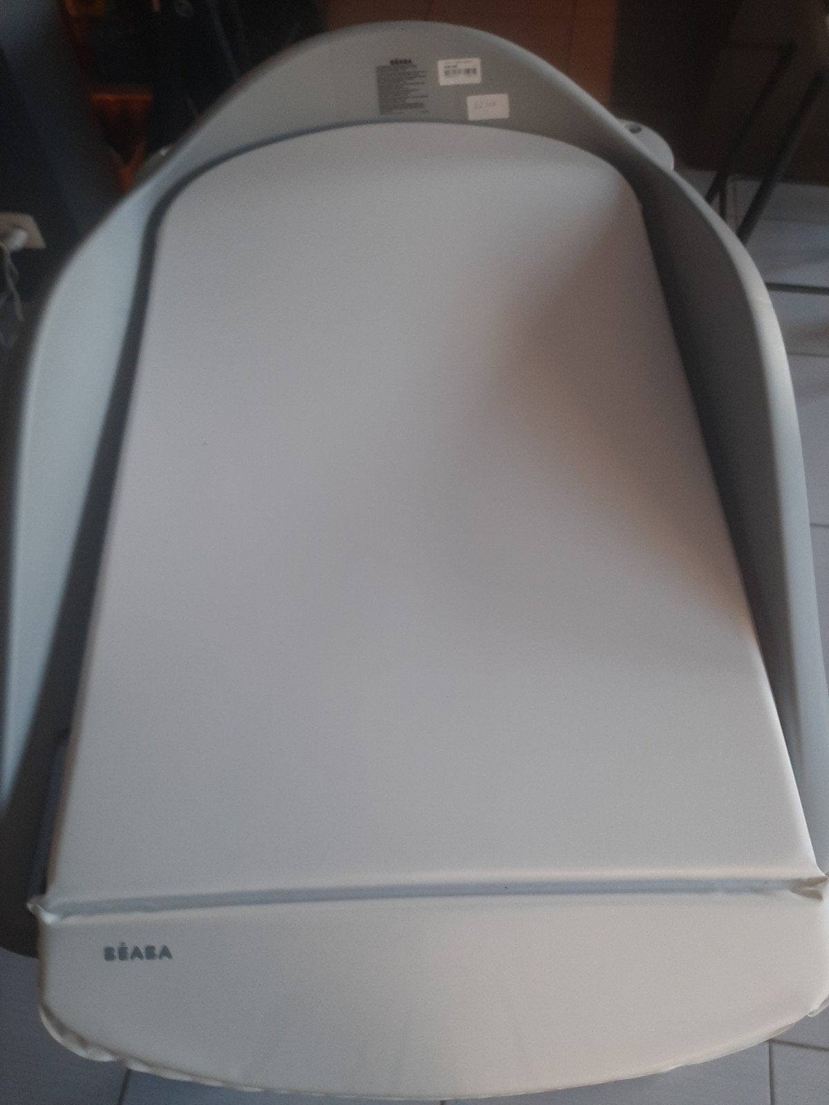 Table a langer pliable beaba avec pied, Ophalen
