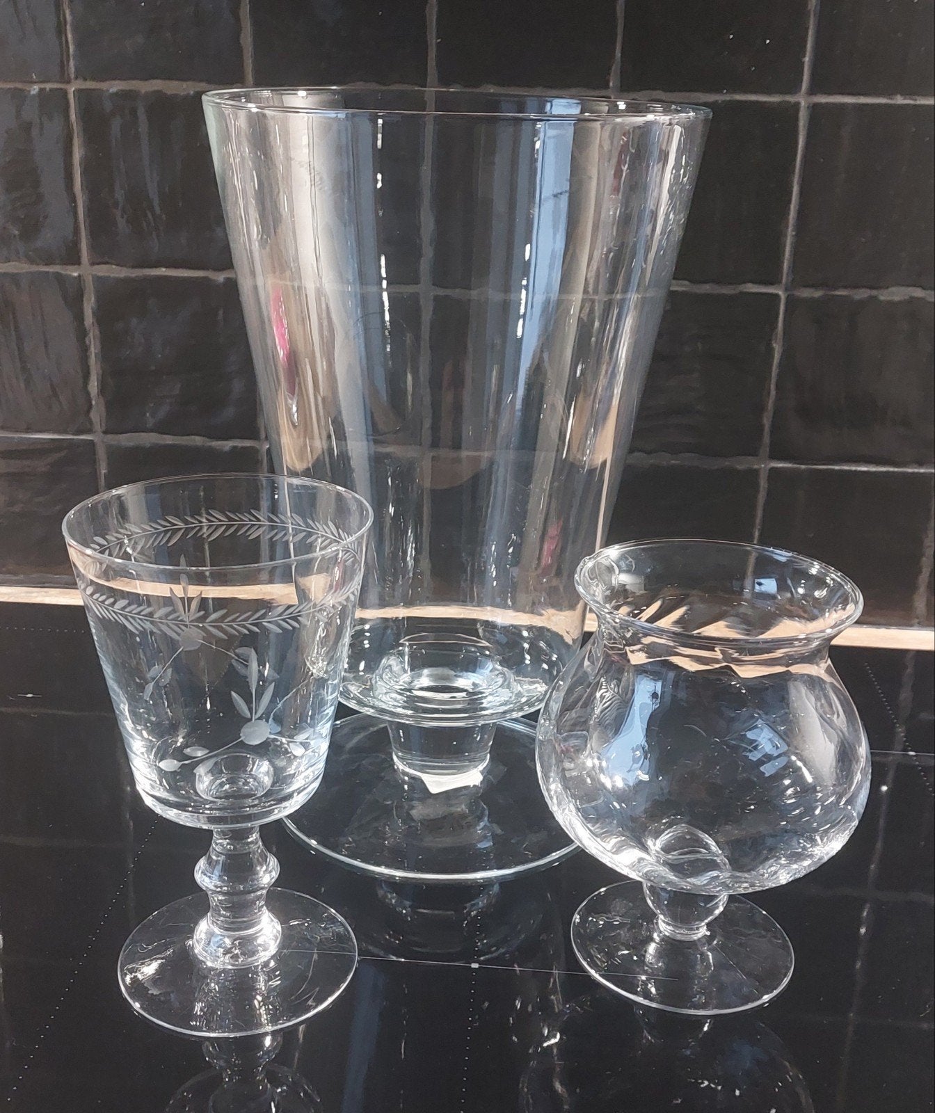 Glasdecoratie, Ophalen