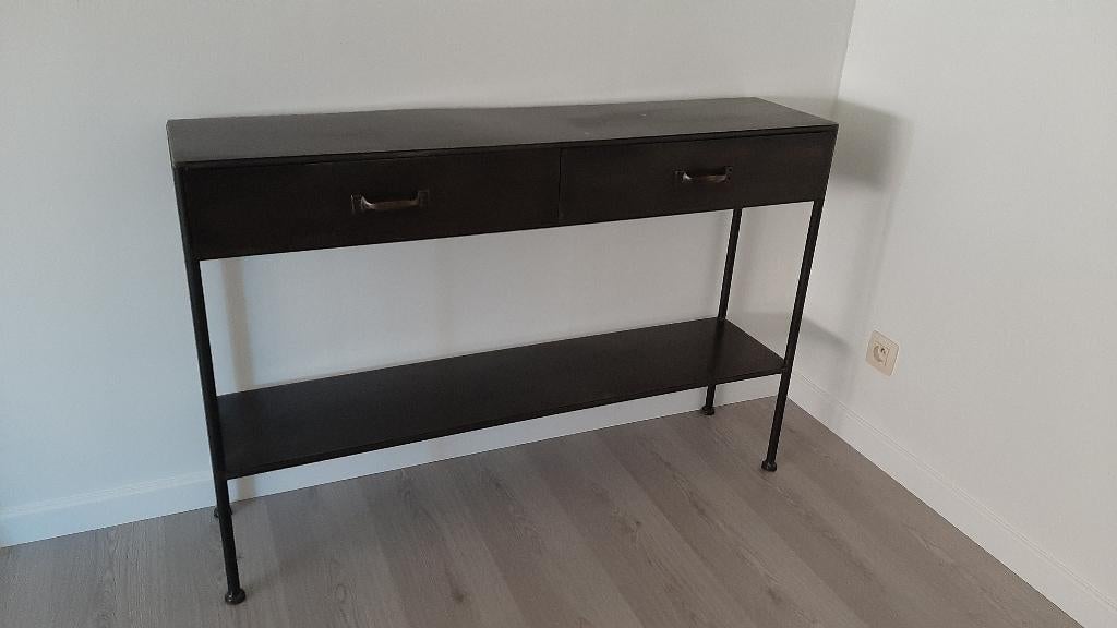 Sidetable metaal, Ophalen, 100 tot 150 cm, Zo goed als nieuw, Metaal