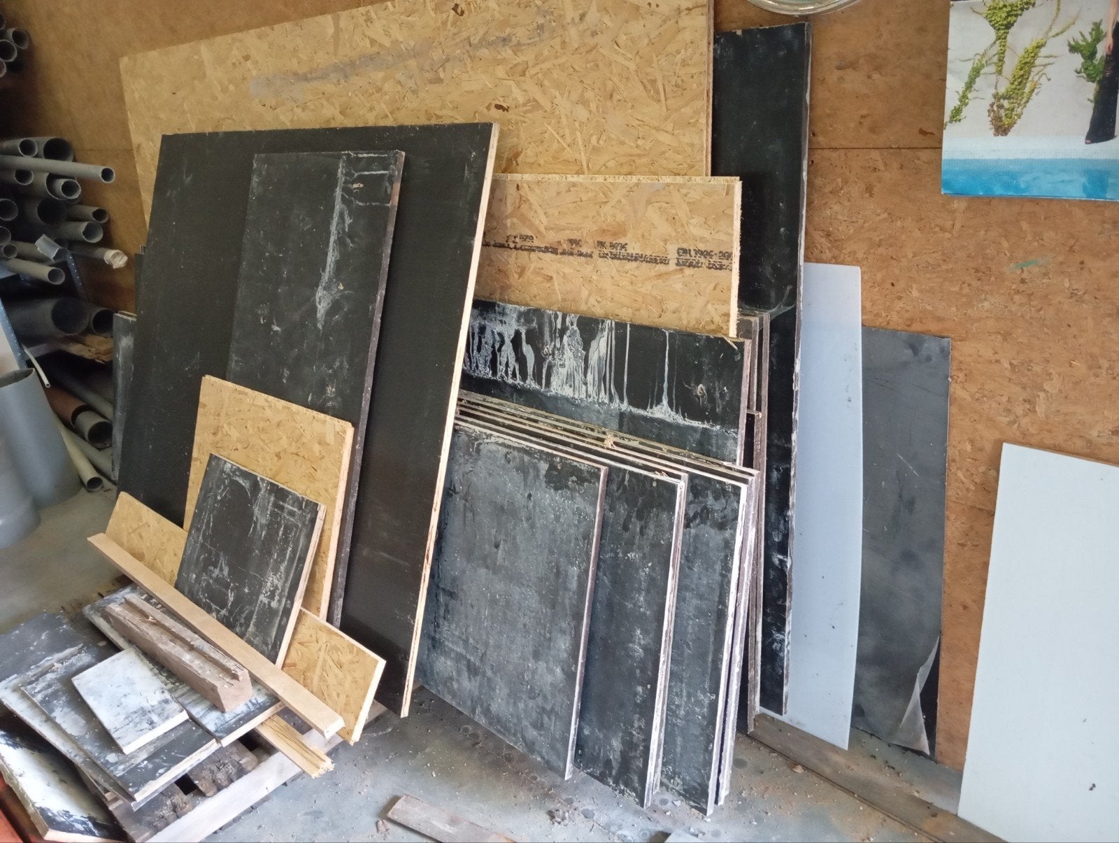 Bekisting platen, Bruynzeel platen,betonplex, Ophalen