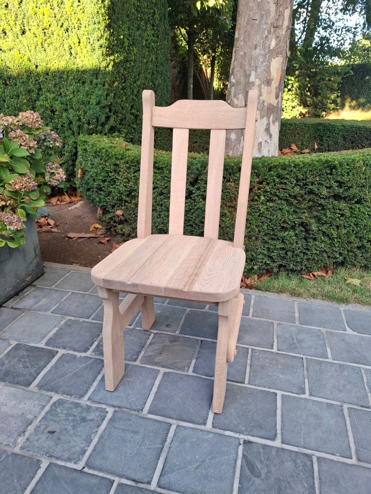6 massief eiken stoelen. Geluchtgomd., Huis en Inrichting, Ophalen of Verzenden