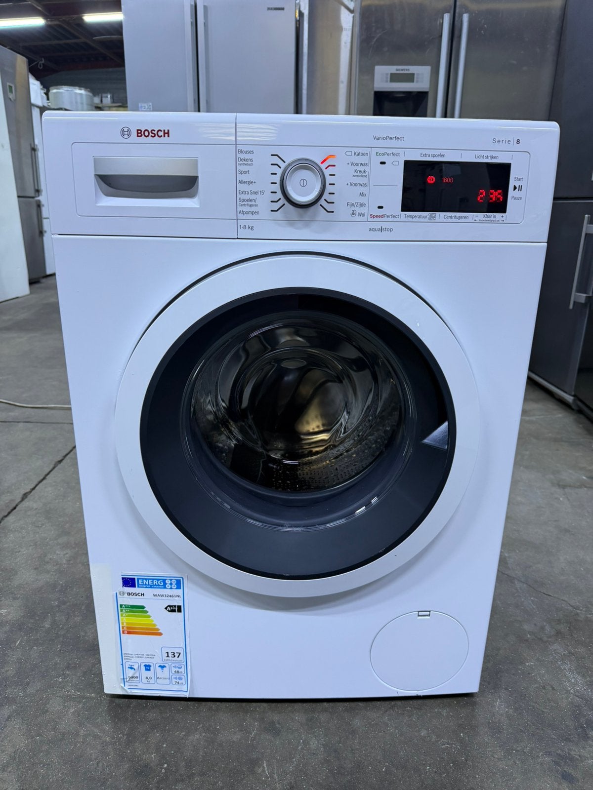 Wasmachine Bosch A+++ 8 Kg met GARANTIE, Enlèvement ou Envoi, Comme neuf