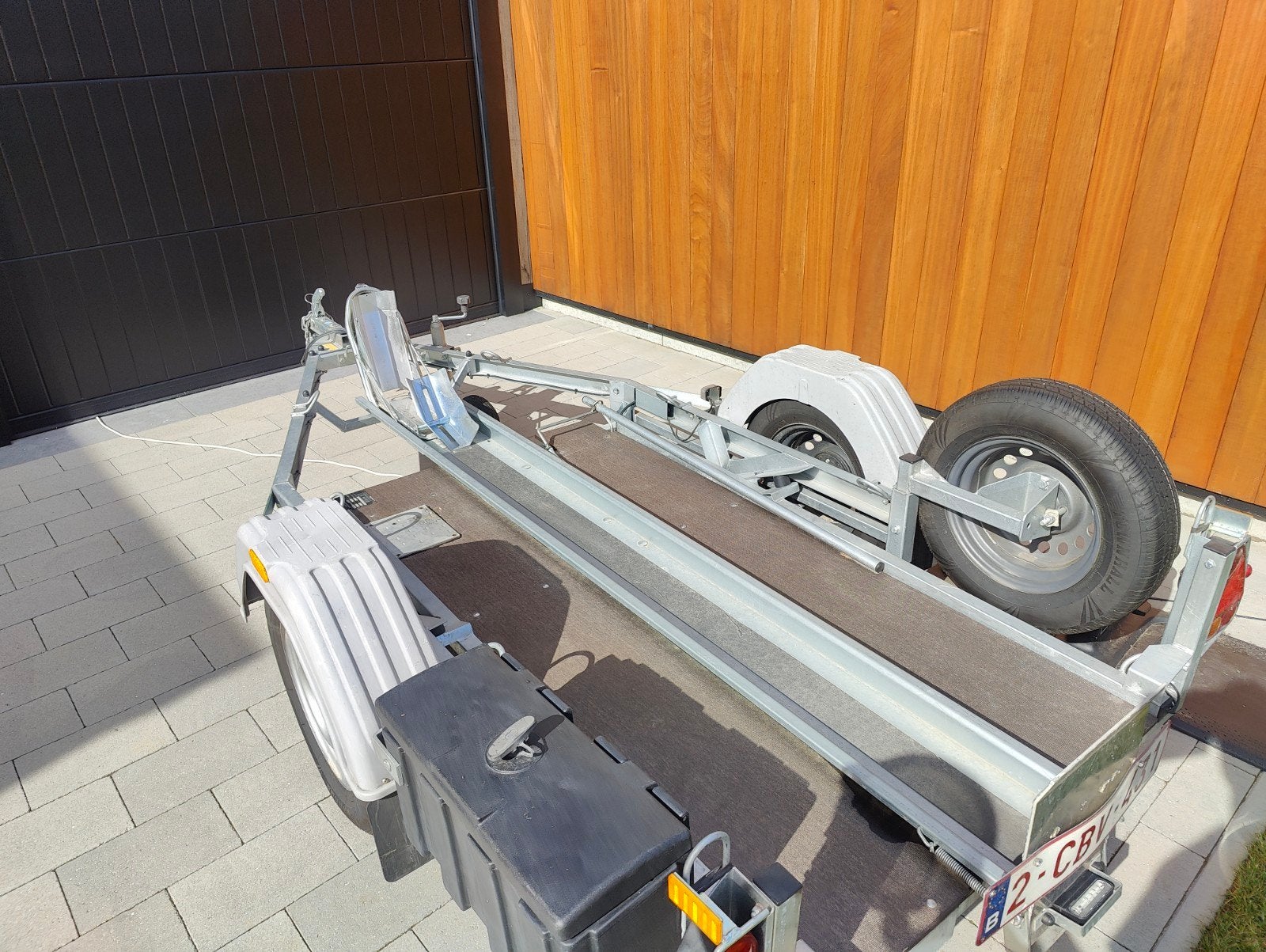 motor trailer/ motor aanhangwagen, Auto diversen, Aanhangers en Bagagewagens, Ophalen, Zo goed als nieuw