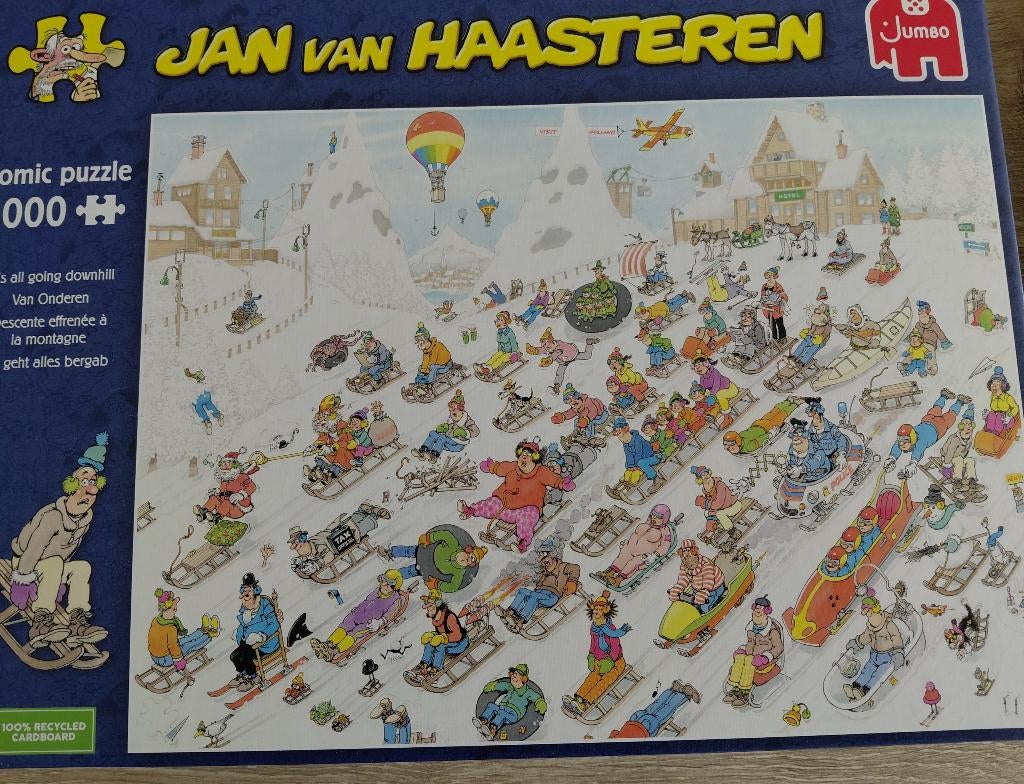 Puzzel Jan Van Haasteren  1000 stukjes, Ophalen, 500 t/m 1500 stukjes, Zo goed als nieuw, Legpuzzel