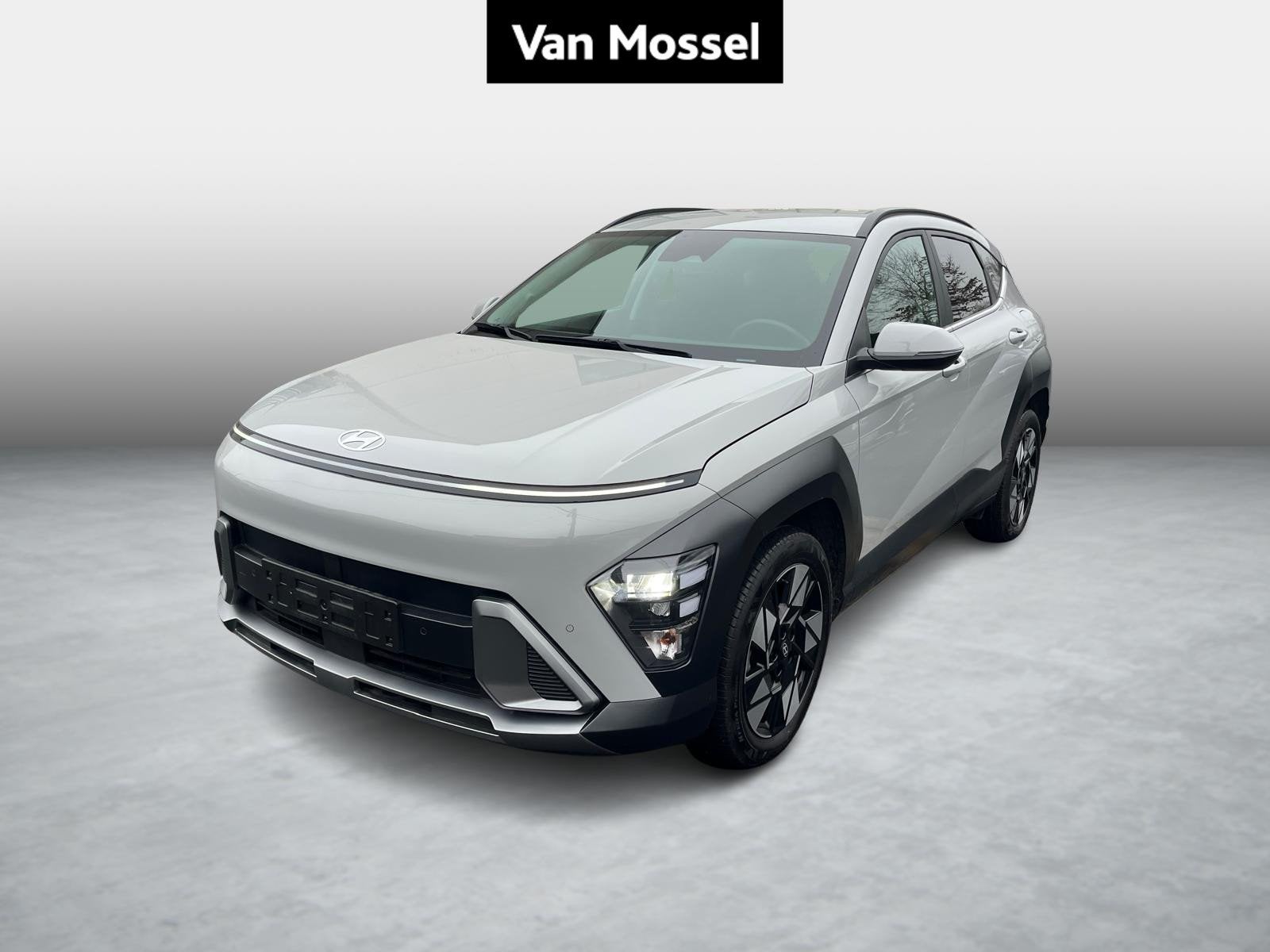 Hyundai Kona 1.6 GDi Hybrid Feel 6-DCT GARANTIE tot 09/2029, Stof, Gebruikt, Zwart, 4 cilinders