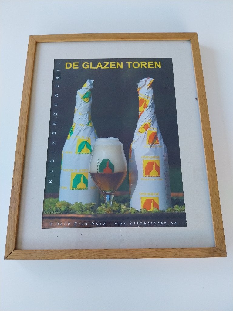 Poster de la tour de verre d'Erpe Mere dans un cadre, Enlèvement ou Envoi, Utilisé