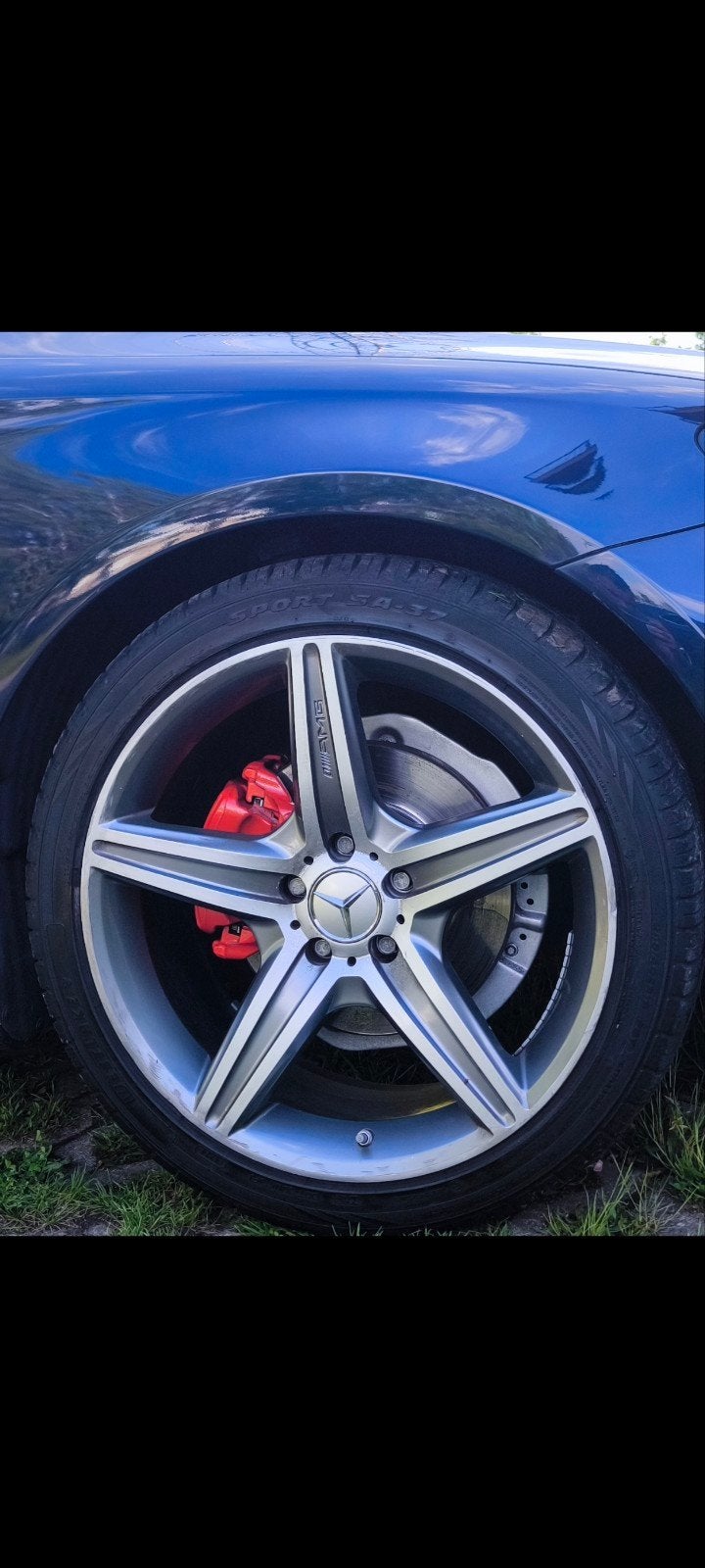Jantes et pneus Mercedes AMG/19 pouces, Pneus et Jantes, 245 mm, Pneus été, Utilisé