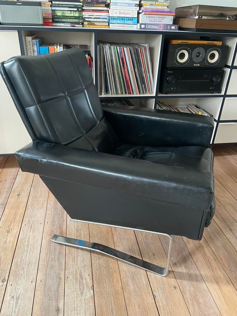 Vintage fauteuil, 75 à 100 cm, Vintage, Enlèvement, Utilisé