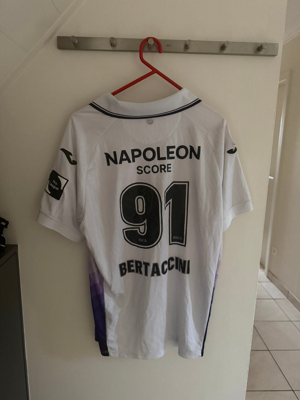 Bertaccini Anderlecht 2025-26 Uitshirt, Sport en Fitness, Voetbal, Groter dan maat XL, Ophalen of Verzenden, Zo goed als nieuw