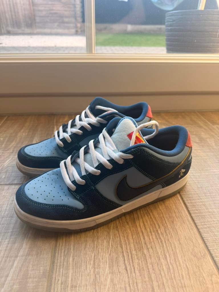 Nike why so sad dunks 44, Ophalen, Zo goed als nieuw, Blauw