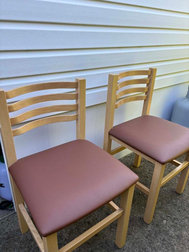 4 stoelen, Ophalen, Gebruikt, Vier, Rood
