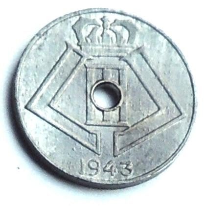 1943 5 centimes FR NL occupation, Verzenden, Metaal, Losse munt