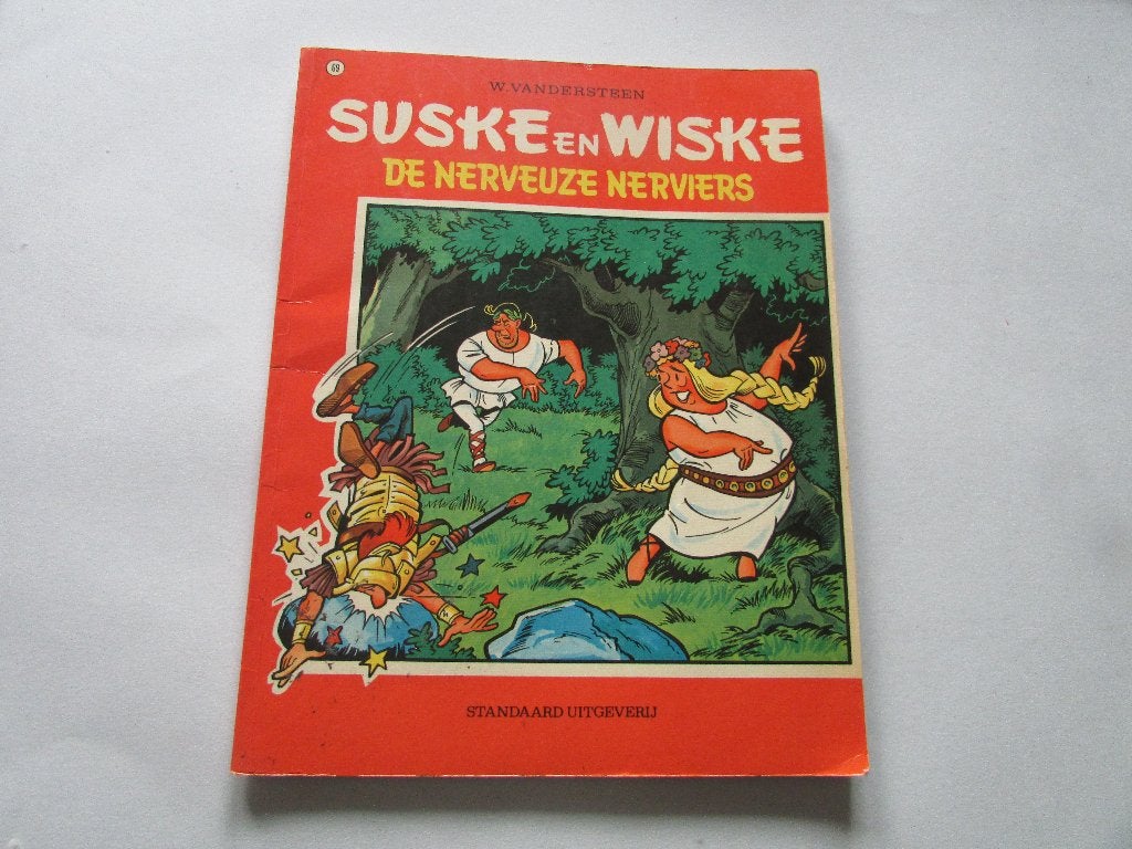 SUSKE EN WISKE, DE NERVEUZE NERVIERS, Gelezen, Willy vandersteen, Eén stripboek, Ophalen of Verzenden