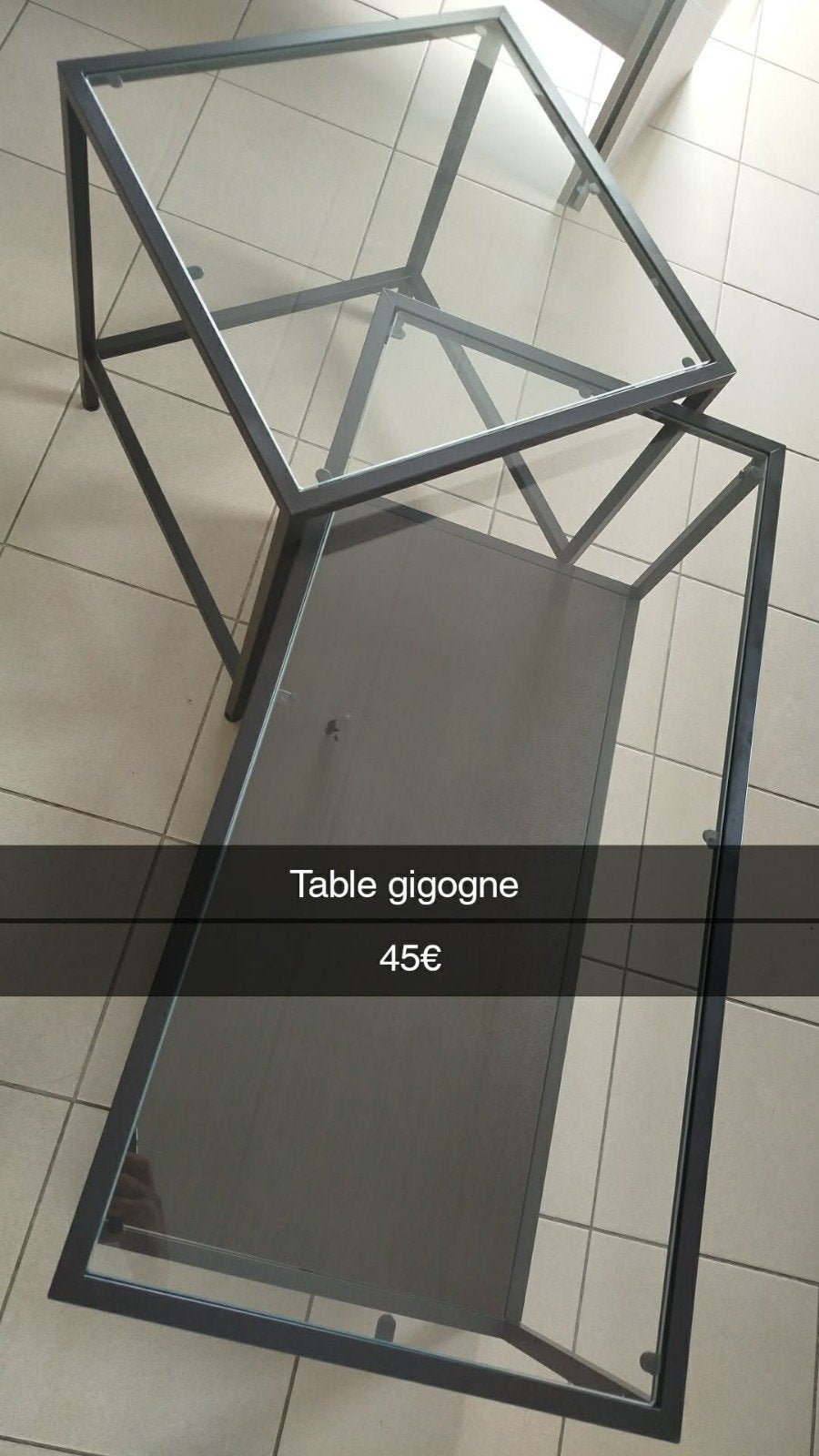 Table, Enlèvement