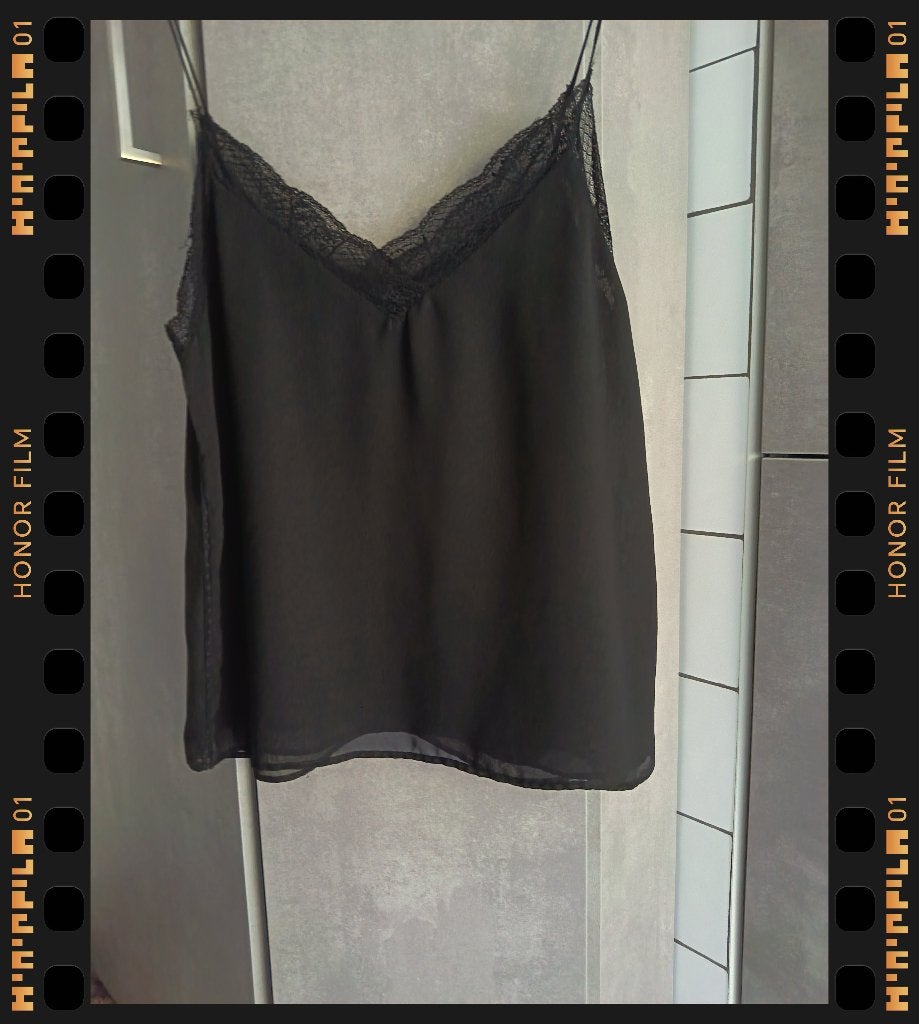 TOP lingerie-inspiratie ZARA zwart kant XL, Kleding | Dames, Topjes, Ophalen of Verzenden, Zo goed als nieuw, Zonder mouw, Zara