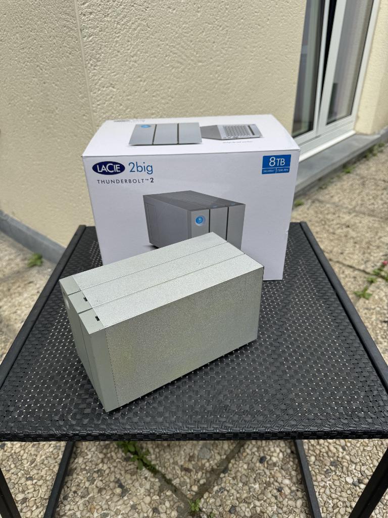 LaCie 2big Quadra 8TB – USB 3.0 & Thunderbolt, Computers en Software, Harde schijven, Gebruikt, Laptop, Extern, HDD, Thunderbolt