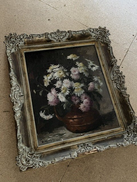 Schilderij, Ophalen of Verzenden, Bijzondere lijst, Bloemen