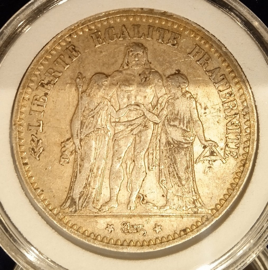 5 Francs 1873 A Frankrijk - Hercules, Postzegels en Munten, Ophalen of Verzenden, Frankrijk, Losse munt, Zilver