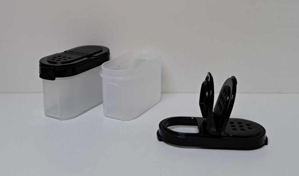 Tupperware™ « Kruidenpotjes » 100 ml x 2, Verzenden, Nieuw, Wit, Bus of Trommel