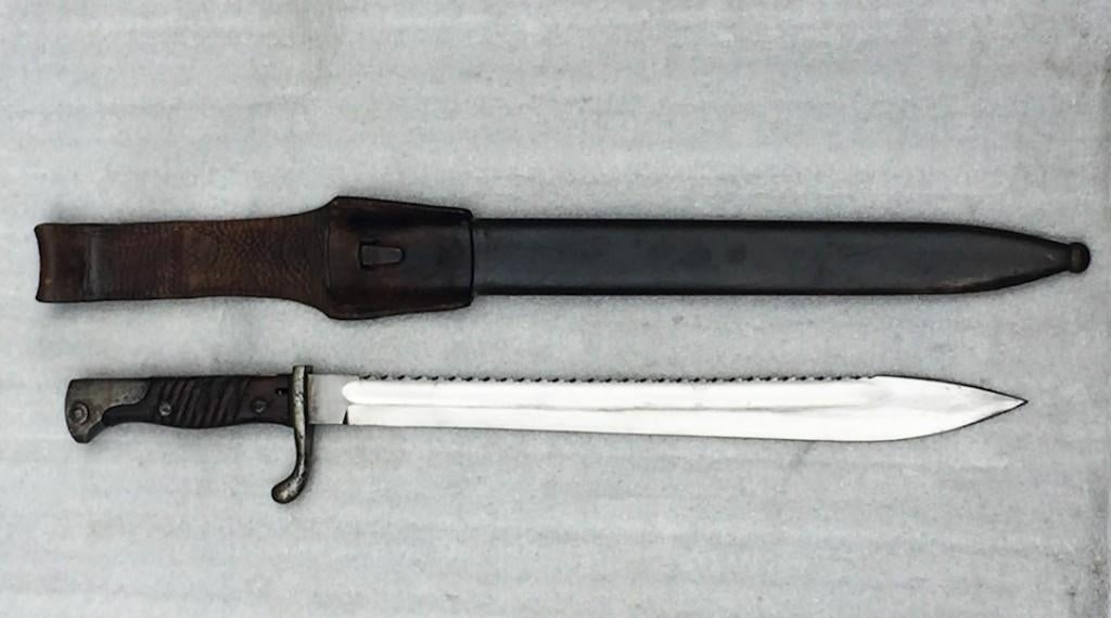 🚨Rare BAIONNETTE G98 Prussienne HOLLER Dents de scie 1917, Collections, Enlèvement ou Envoi, Armée de terre, Épée ou sabre