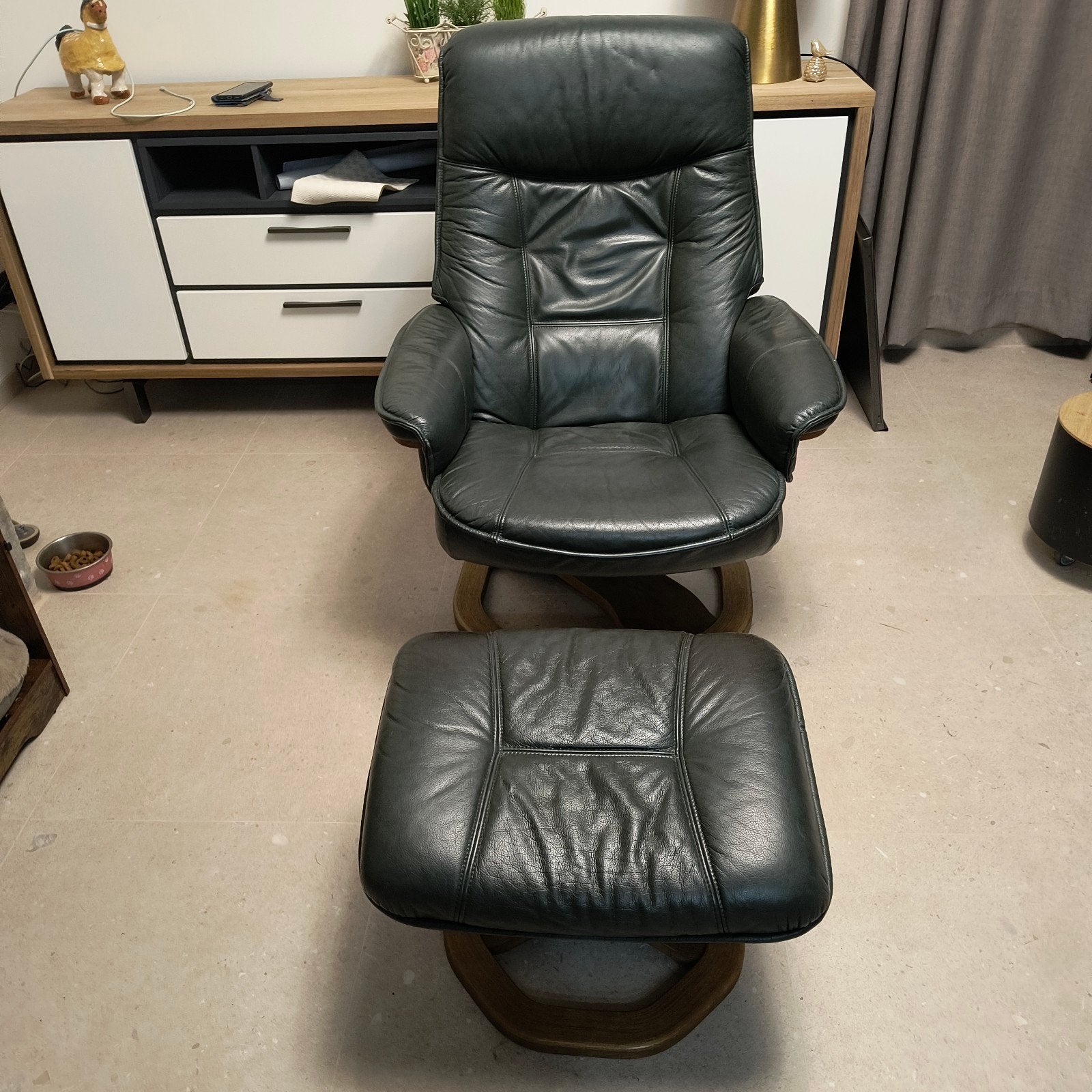 mooi lederen relaxzetels, Ophalen