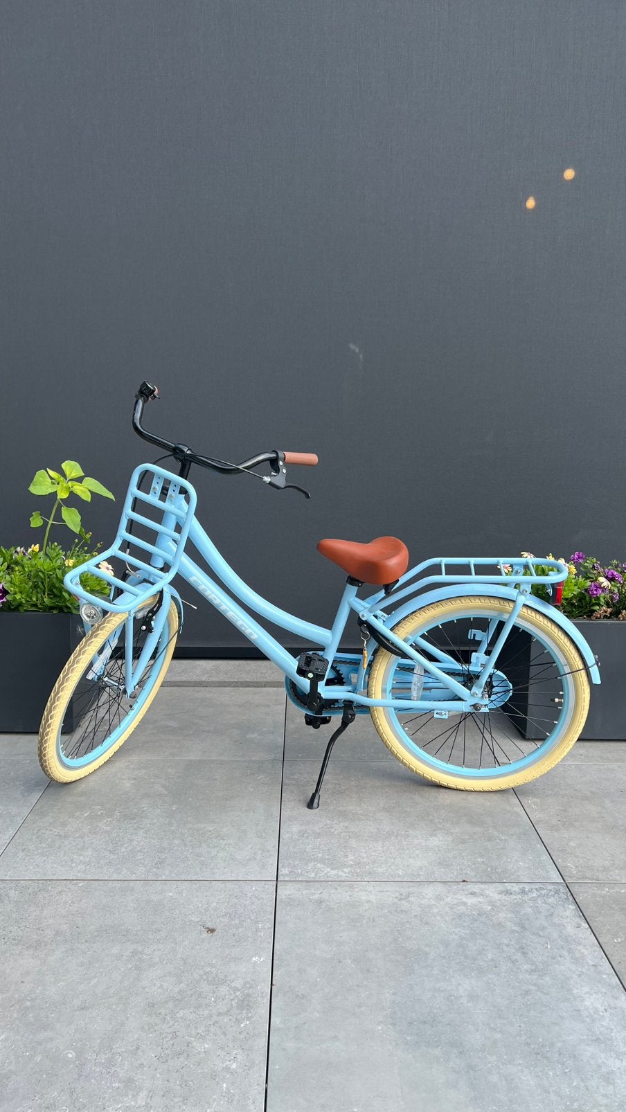 Cortego meisjesfiets 22inch blauw, Ophalen, Zo goed als nieuw, Terugtraprem, 22 inch