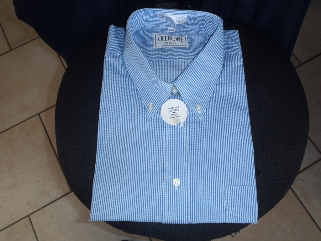 Hemdmaat 45/46, Kleding | Heren, Overhemden, Ophalen of Verzenden, Nieuw, Blauw