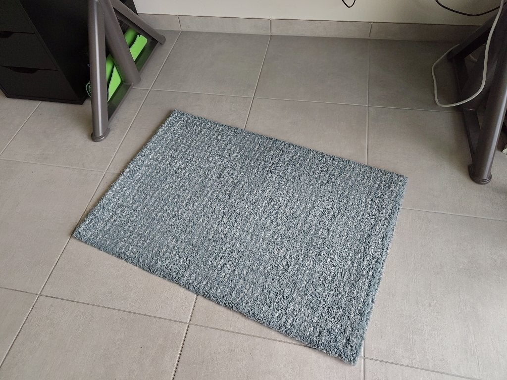 Ikea LANGSTED vloerkleed, laagpolig, 90x60cm, Ophalen, 50 tot 100 cm, Blauw, 50 tot 100 cm