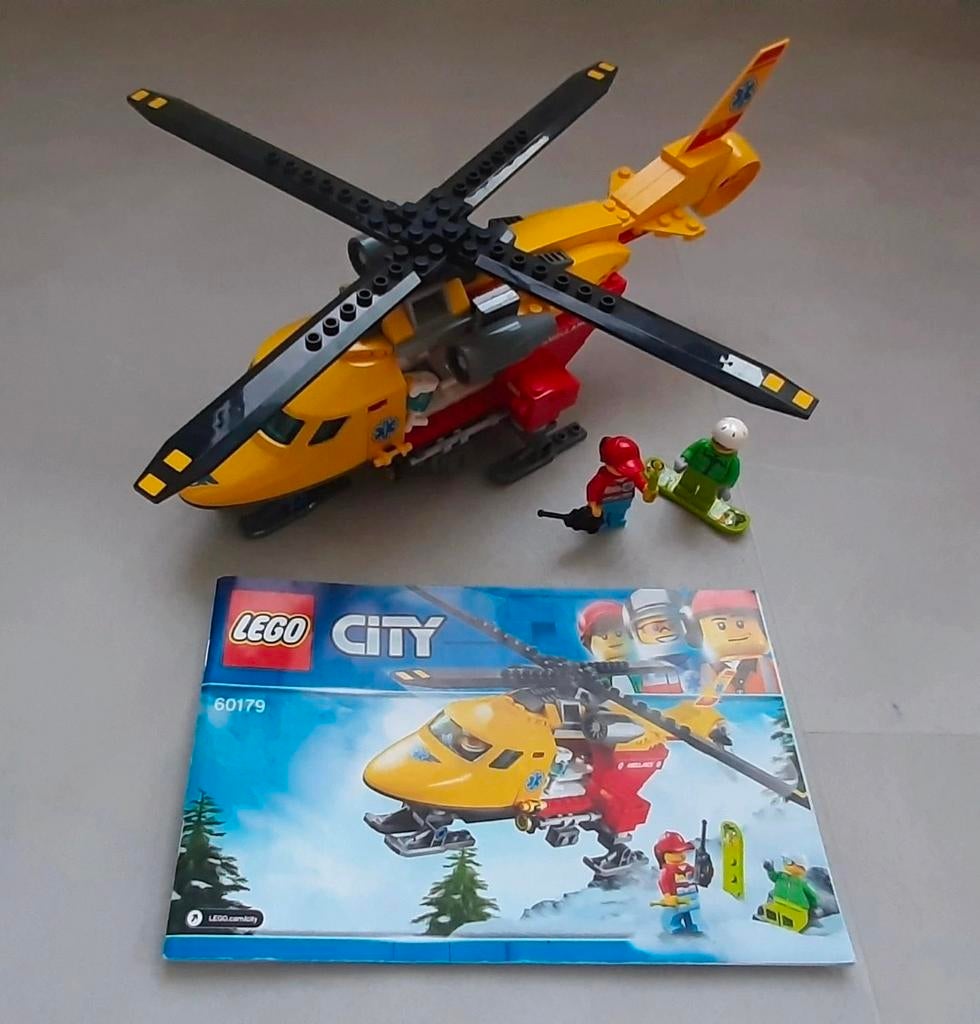Lego city ambulance helikopter. Set nr 60179, Enlèvement, Lego, City