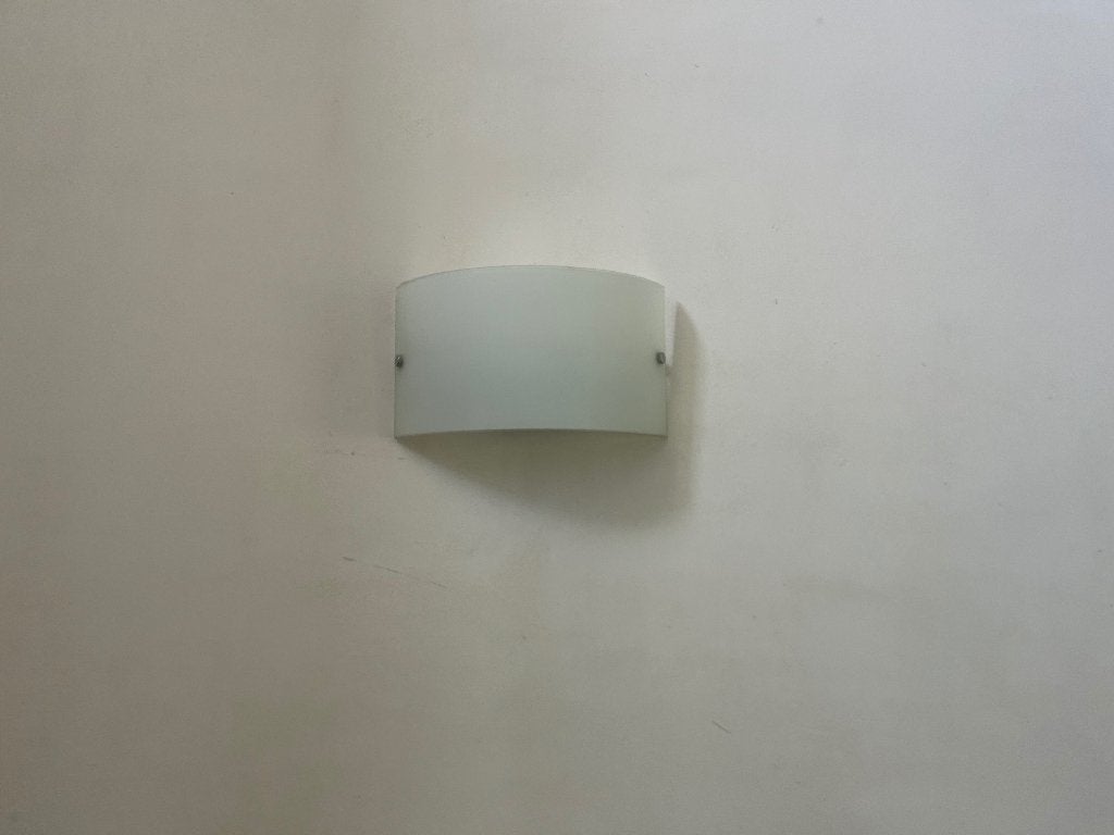2 wandlamoen led, melk glas, Ophalen, Zo goed als nieuw, Glas, Minder dan 50 cm