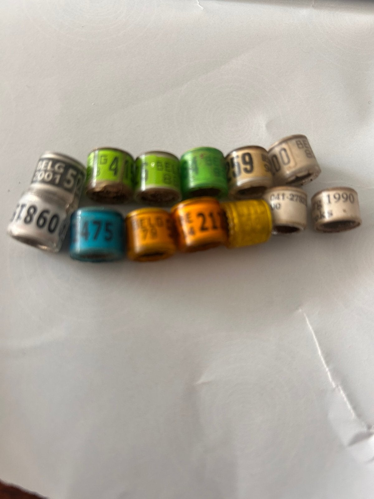 Duiven ringen, Verzamelen, Ophalen of Verzenden, Zo goed als nieuw