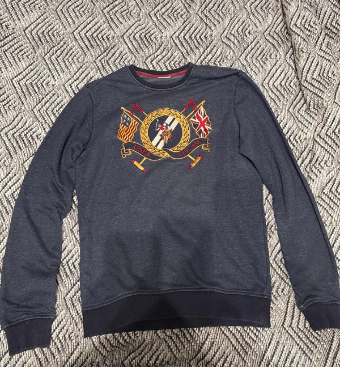 Trui Heren Lange Mouwen Us Polo Assn, Kleding | Heren, Truien en Vesten, Ophalen, Zo goed als nieuw, Maat 48/50 (M), Meerkleurig