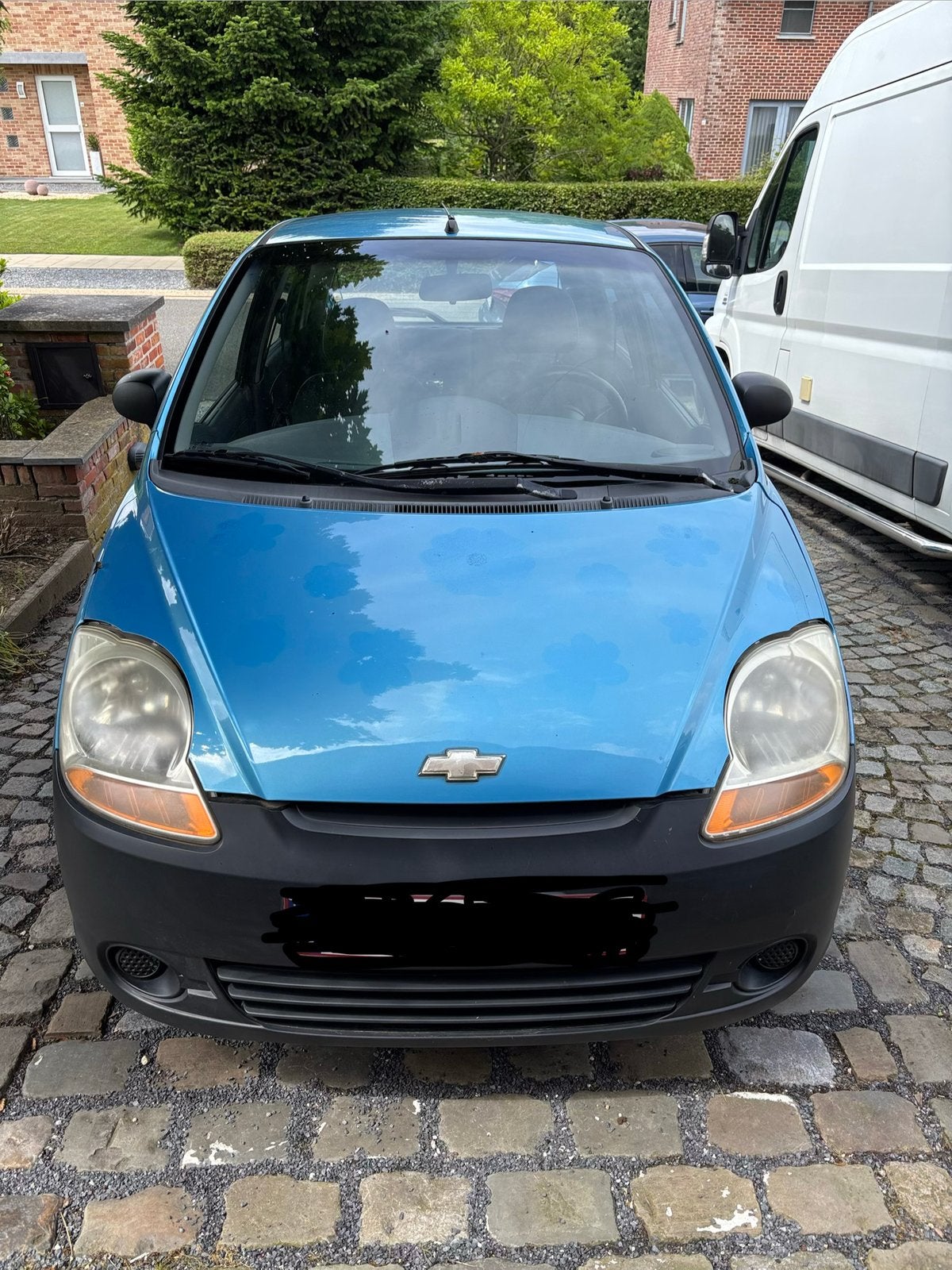 Hierbij verkoop ik een goed rijdende kleine stadswagen, Auto's, Chevrolet, Voorwielaandrijving, Stof, Matiz, Blauw
