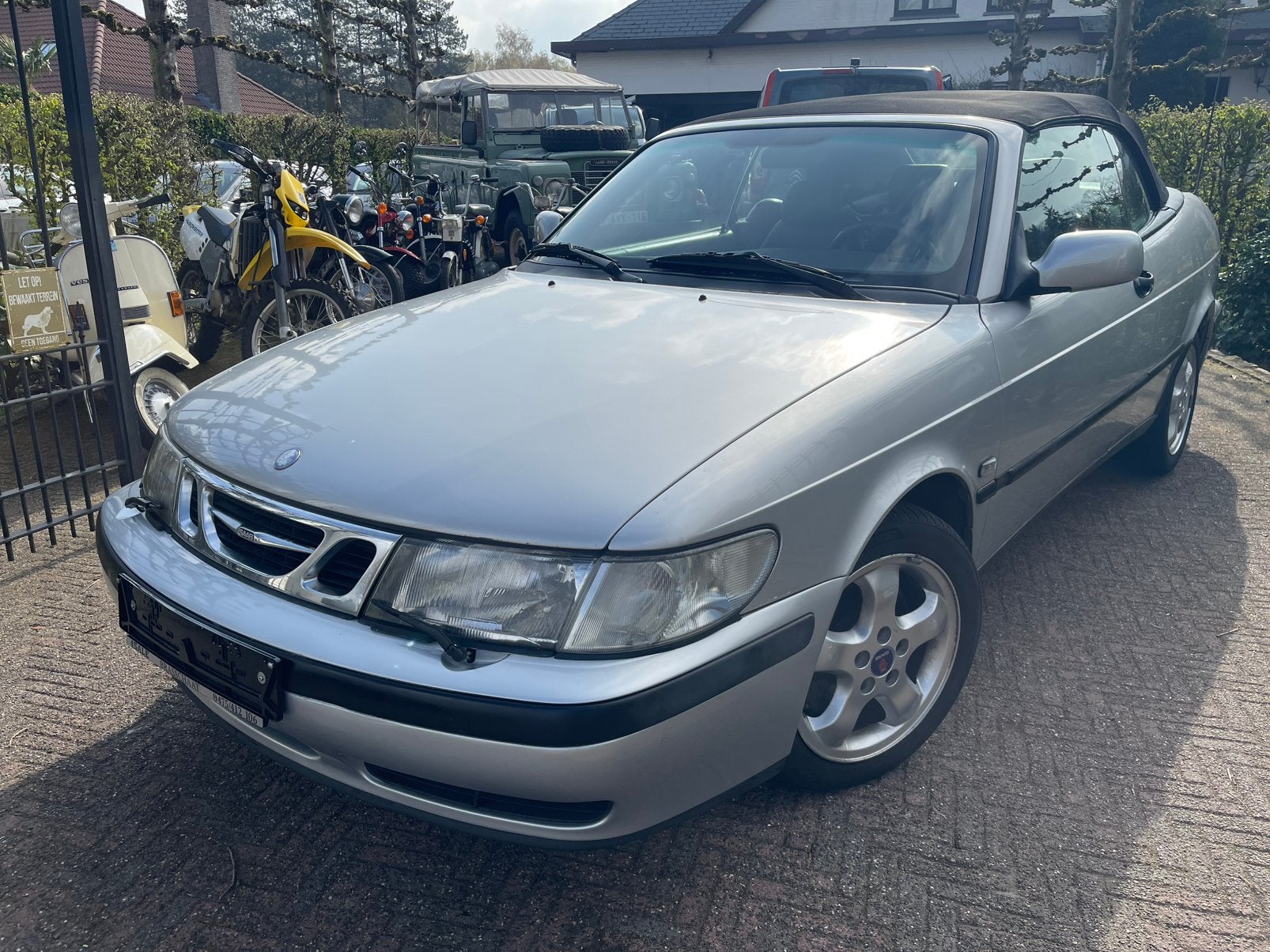 9-3 Cabrio 2.0i LEDER/AIRCO!!!!!!, Auto's, Saab, 4 zetels, 1995 cc, 4 cilinders, Cabriolet
