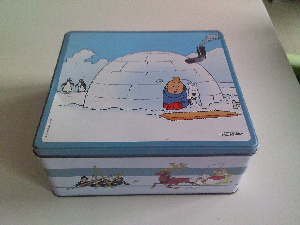 Kuifje , blikken doos ., Verzamelen, Ophalen of Verzenden, Kuifje