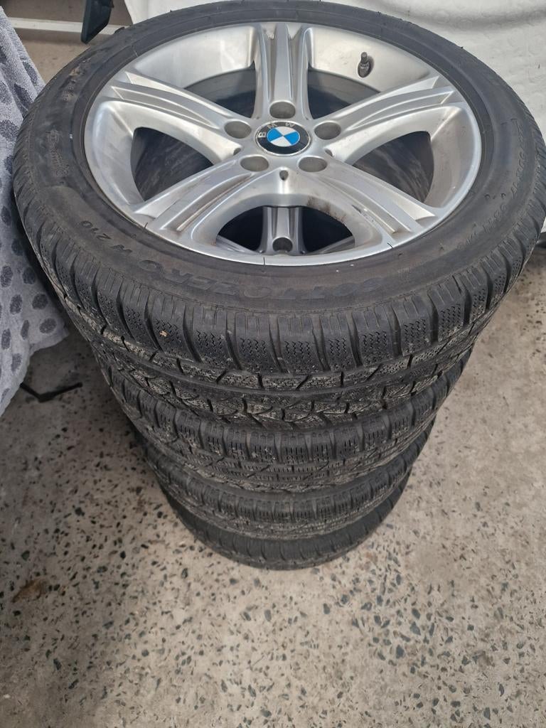 Winterbanden met alu velgen BMW, Ophalen, Winterbanden, Velg(en)