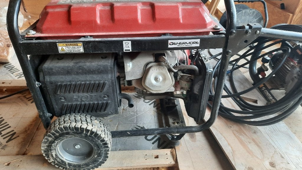 Groupe électrogène 8kVA, Doe-het-zelf en Bouw, Ophalen, Elektrisch startend, Benzine, Zo goed als nieuw