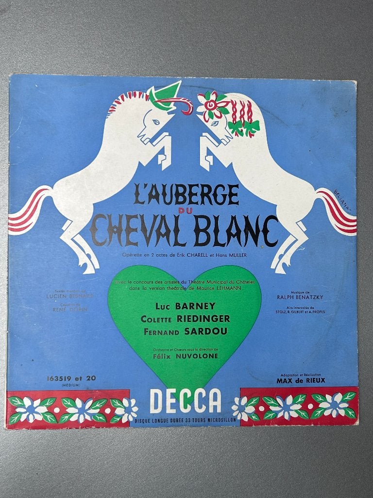 Vinyle de l'opérette L'Auberge du Cheval Blanc - 33 Tours -, CD & DVD, Enlèvement ou Envoi, Utilisé, Autres types