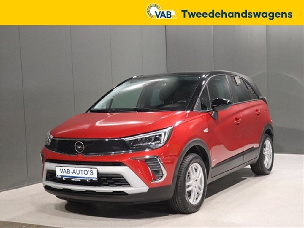 Opel Crossland X   ELEGANCE 1.2 turbo 110, Auto's, Zwart, Bedrijf, Start-stop-systeem, SUV of Terreinwagen