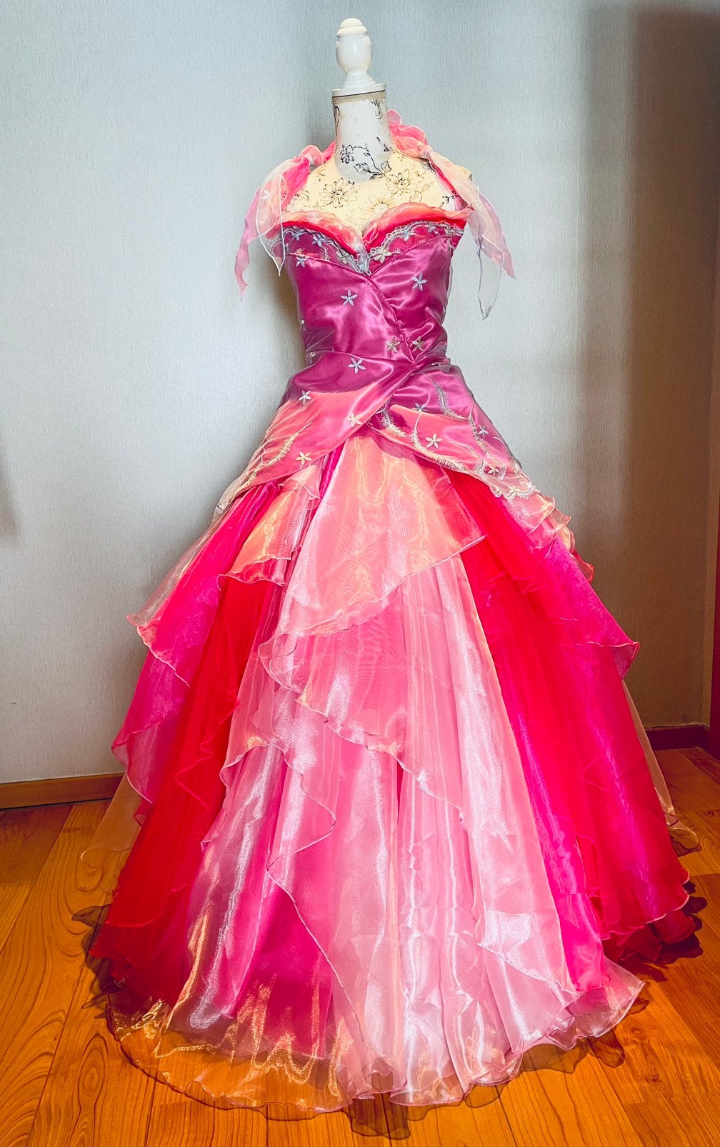 Robe de mariée rose/Cosplay/princesse, Enlèvement ou Envoi, Comme neuf, Robe de mariée