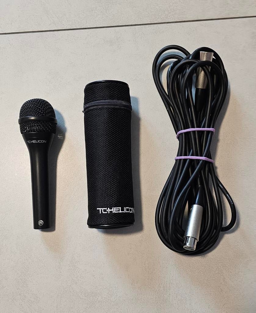Tc-helicon mp70 mic + kabel + popup filter + mic standaard., Muziek en Instrumenten, Ophalen
