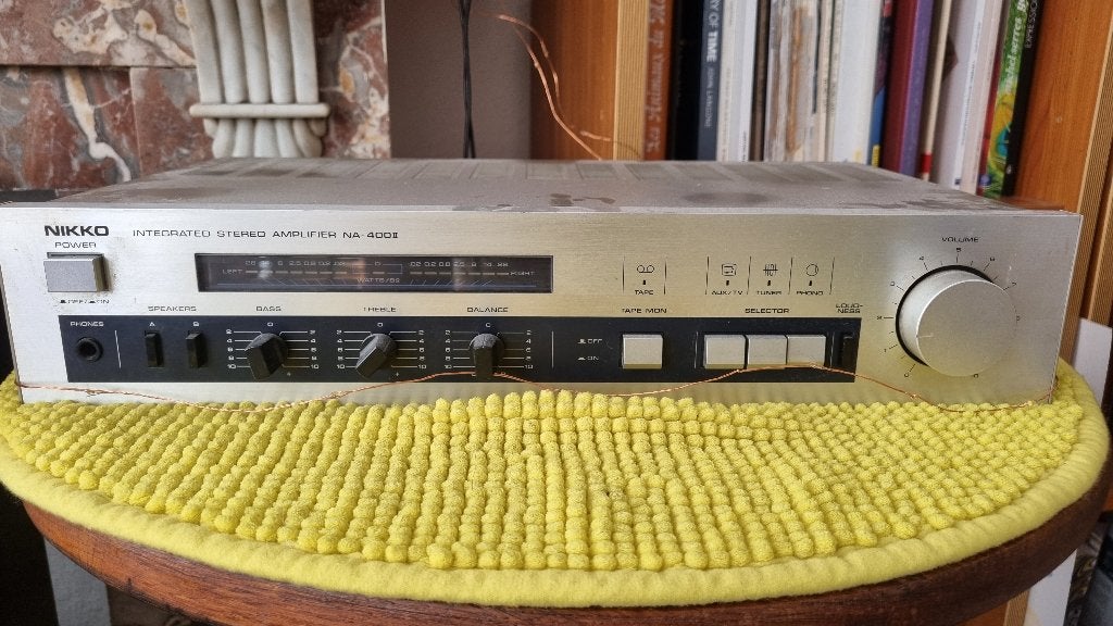Ampli Nikko Integrated Stereo Amplifier NA-400 II – Vintage, TV, Hi-fi & Vidéo, Autres marques, 60 à 120 watts, Enlèvement, Stéréo