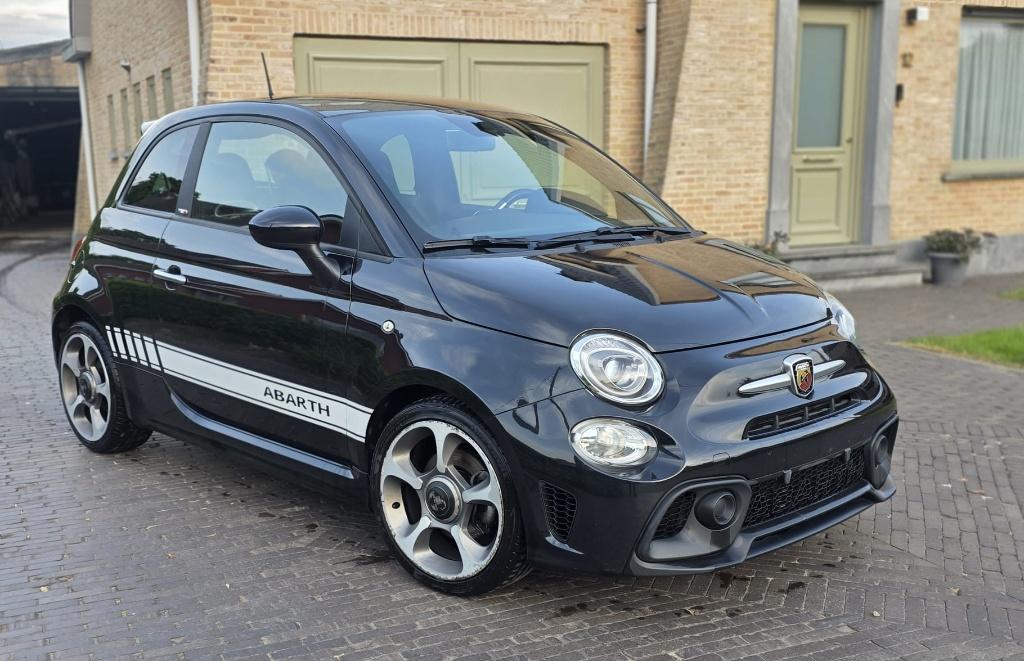 ABARTH 500 2 SLEUTELS 1STE EIGENAAR, Auto's, Stof, 4 cilinders, Zwart, 1400 cc