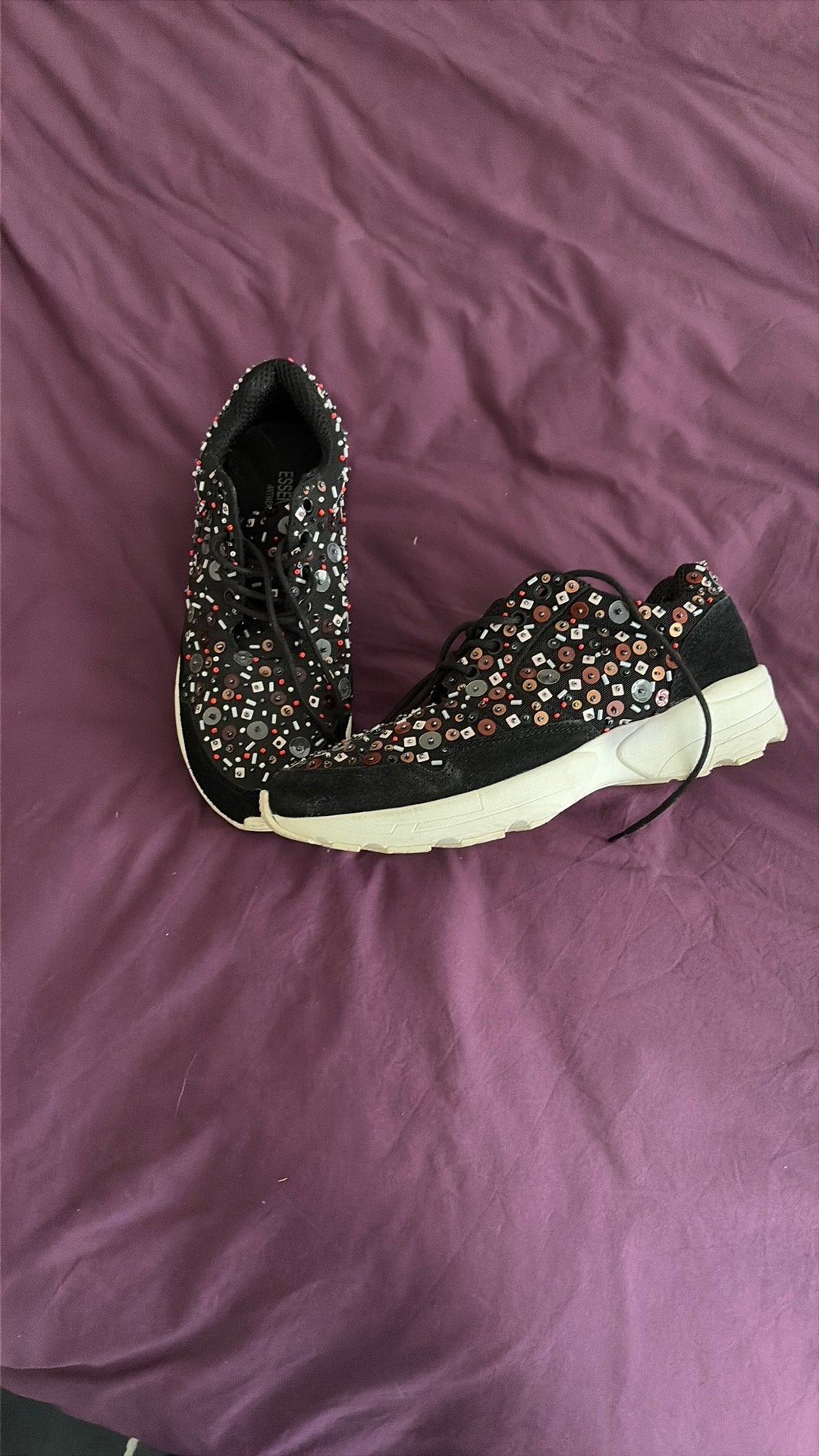 Sneakers Essentiel Antwerp- maat 39, Zwart, Ophalen of Verzenden, Zo goed als nieuw, Sneakers