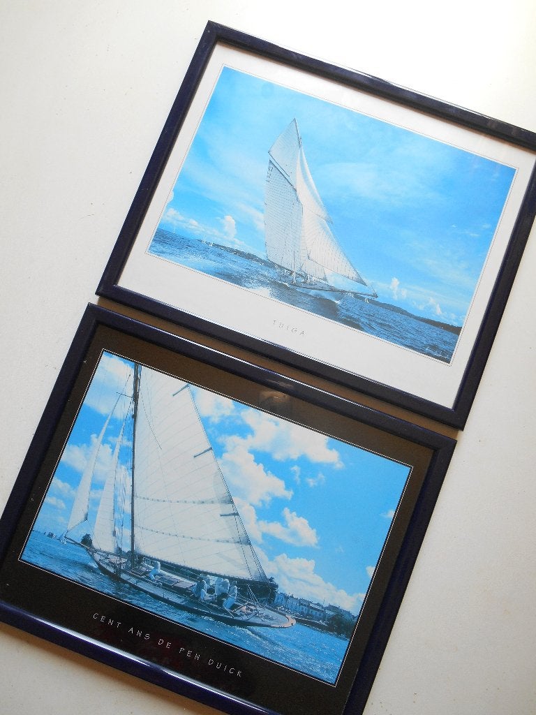 2 Kaders van iconische zeiljachten: Tuiga & Pen Duick, Verzenden, Zo goed als nieuw, Aluminium, Overige typen