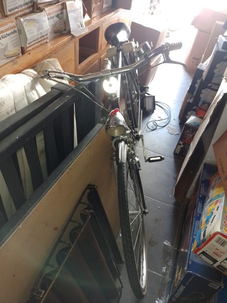 Oude fiets thé star, Ophalen