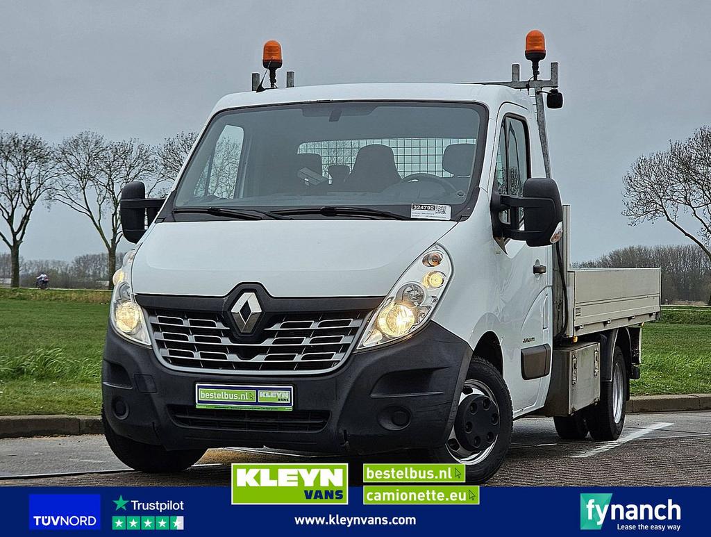 Renault MASTER 2.3 L3 OPEN LAADBAK, Auto's, Bestelwagens en Lichte vracht, Renault, Wit, Bedrijf, Cruise Control