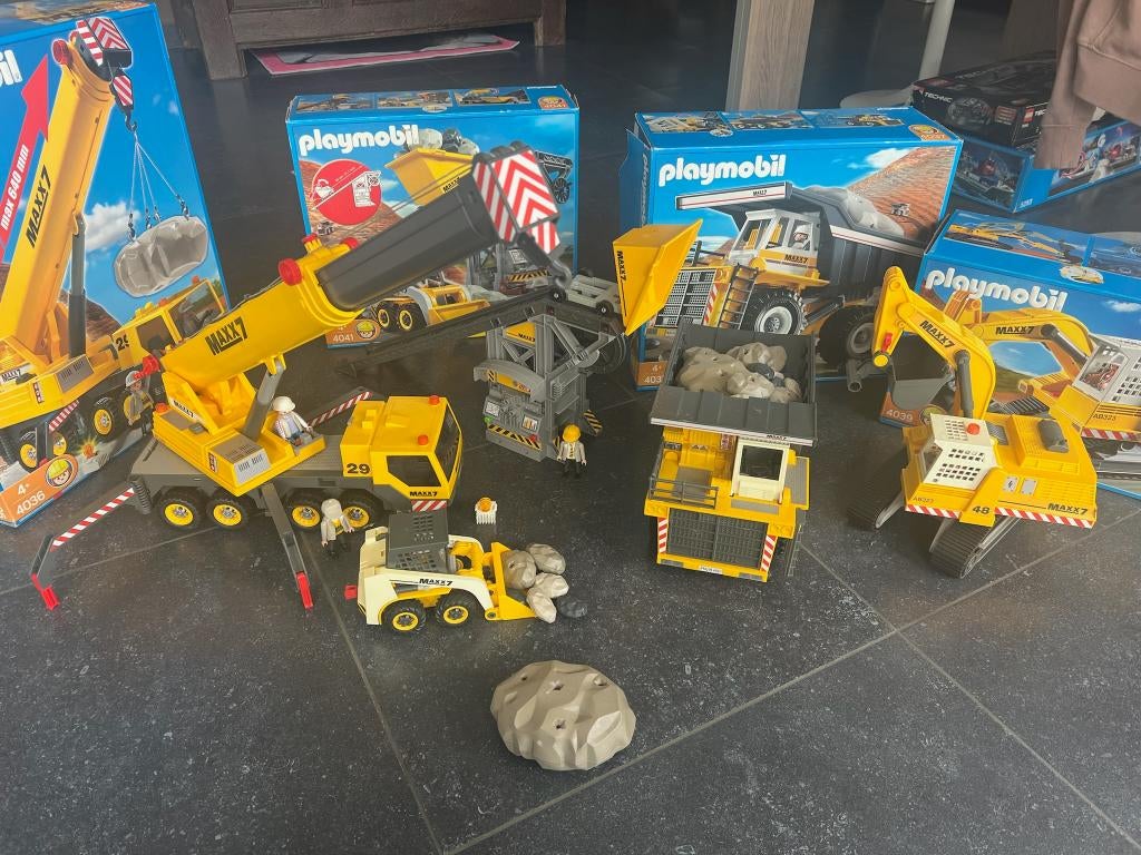 Playmobil mijnbouwset: 4036 + 4037 + 4039 + 4041, Enlèvement, Comme neuf, Ensemble complet